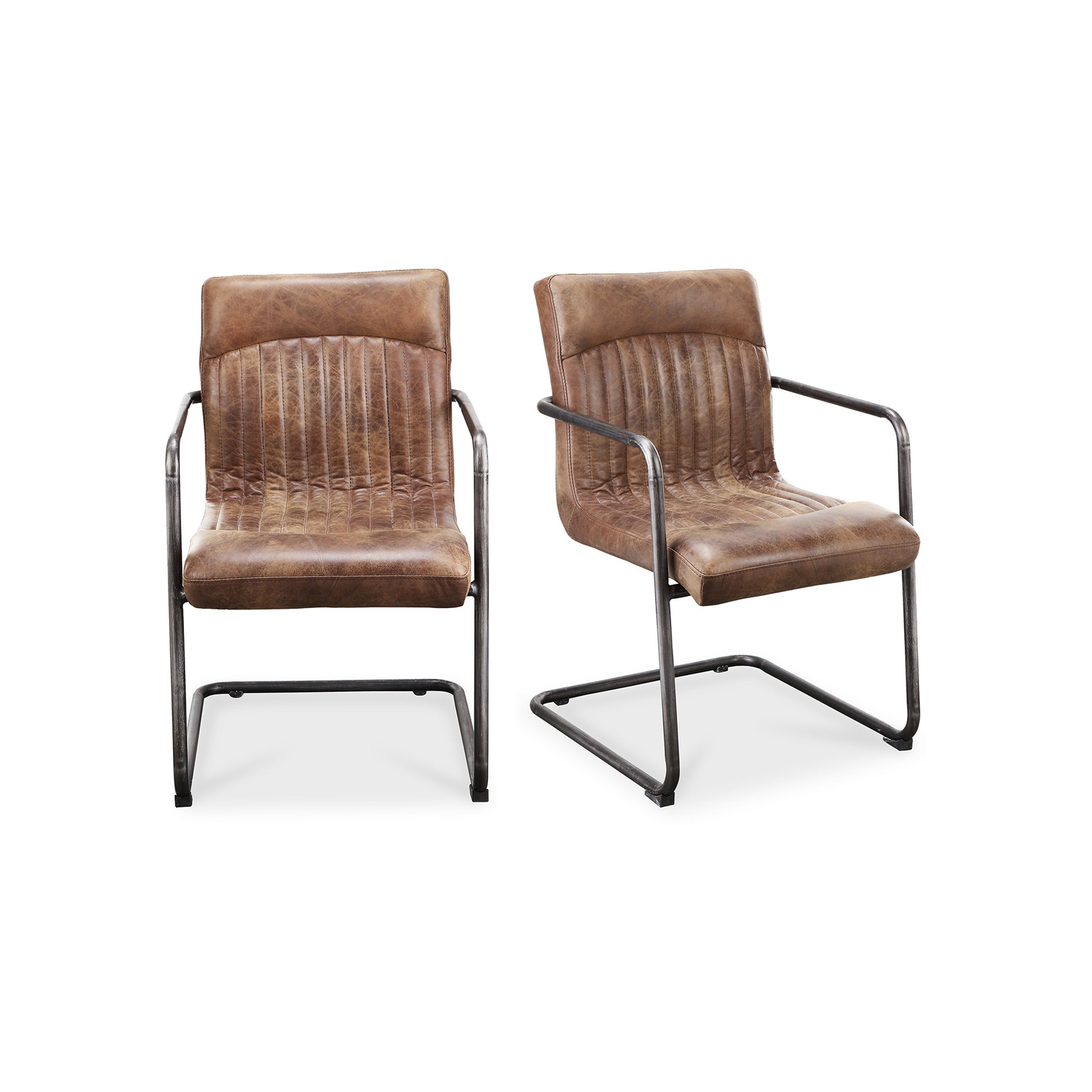 Moes Home Dining Chairs ANSEL Brown Industrial Furniture