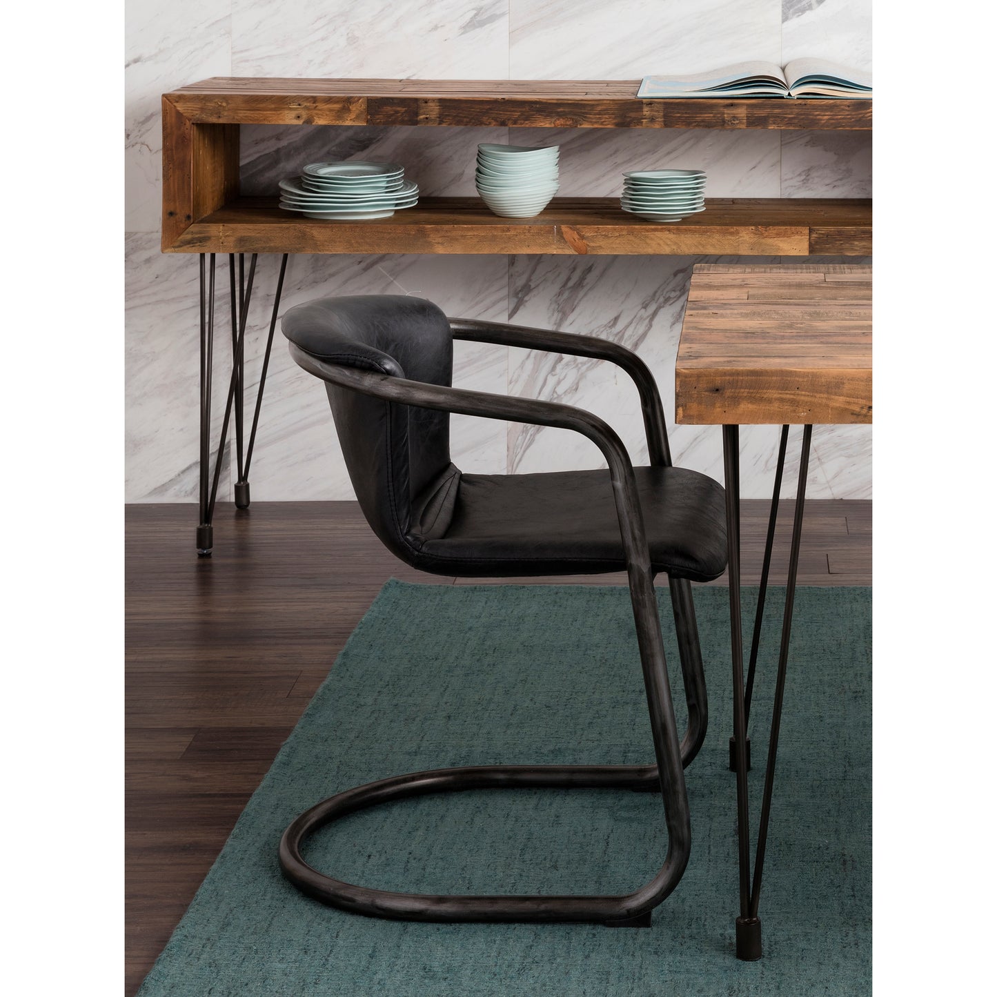 Moes Home Dining Chairs Freeman Black Industrial Furniture