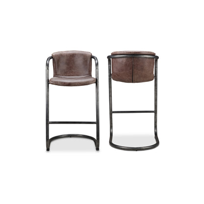 Moes Home Bar Stools Freeman Brown Industrial Furniture