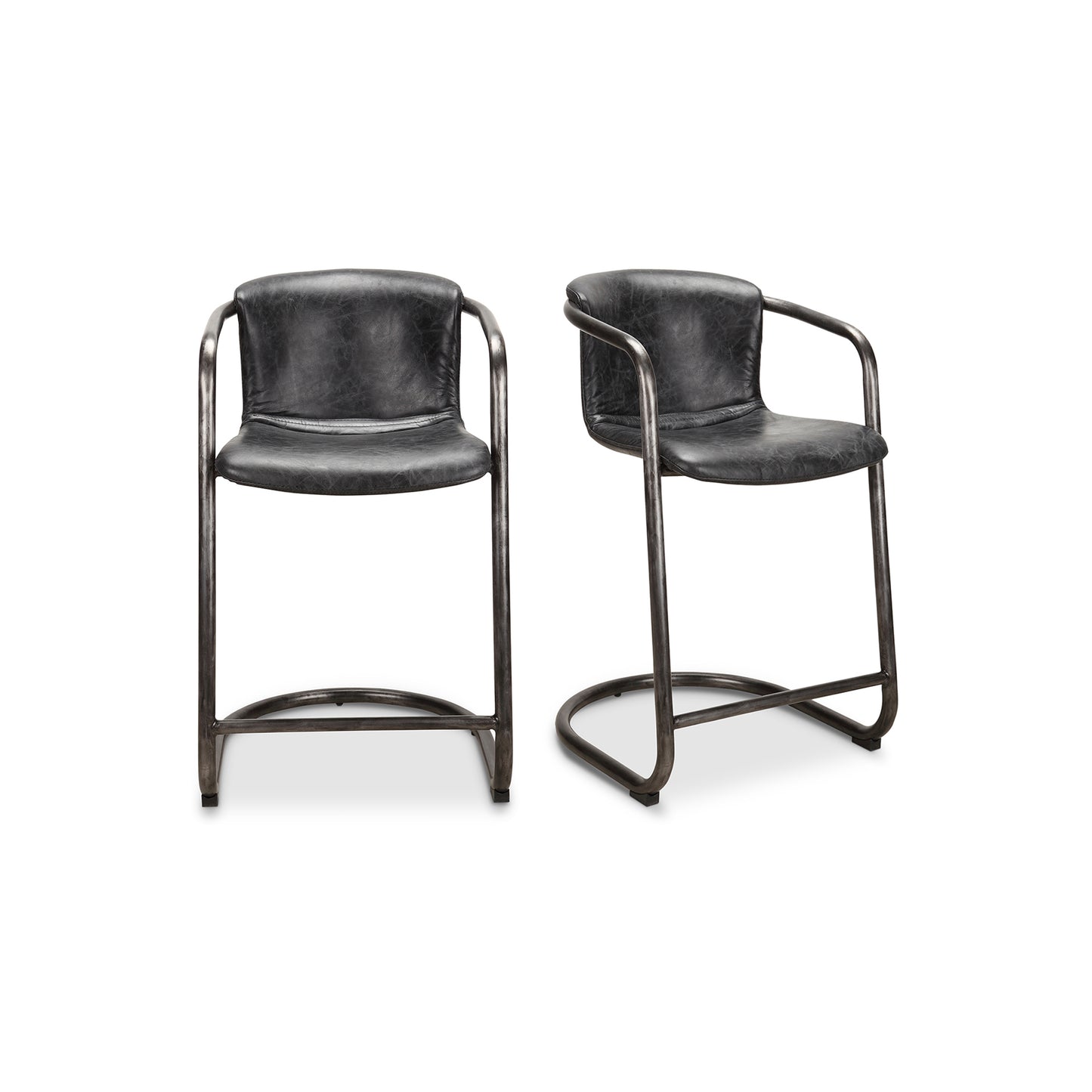Moes Home Counter Stools Freeman Black Industrial Furniture