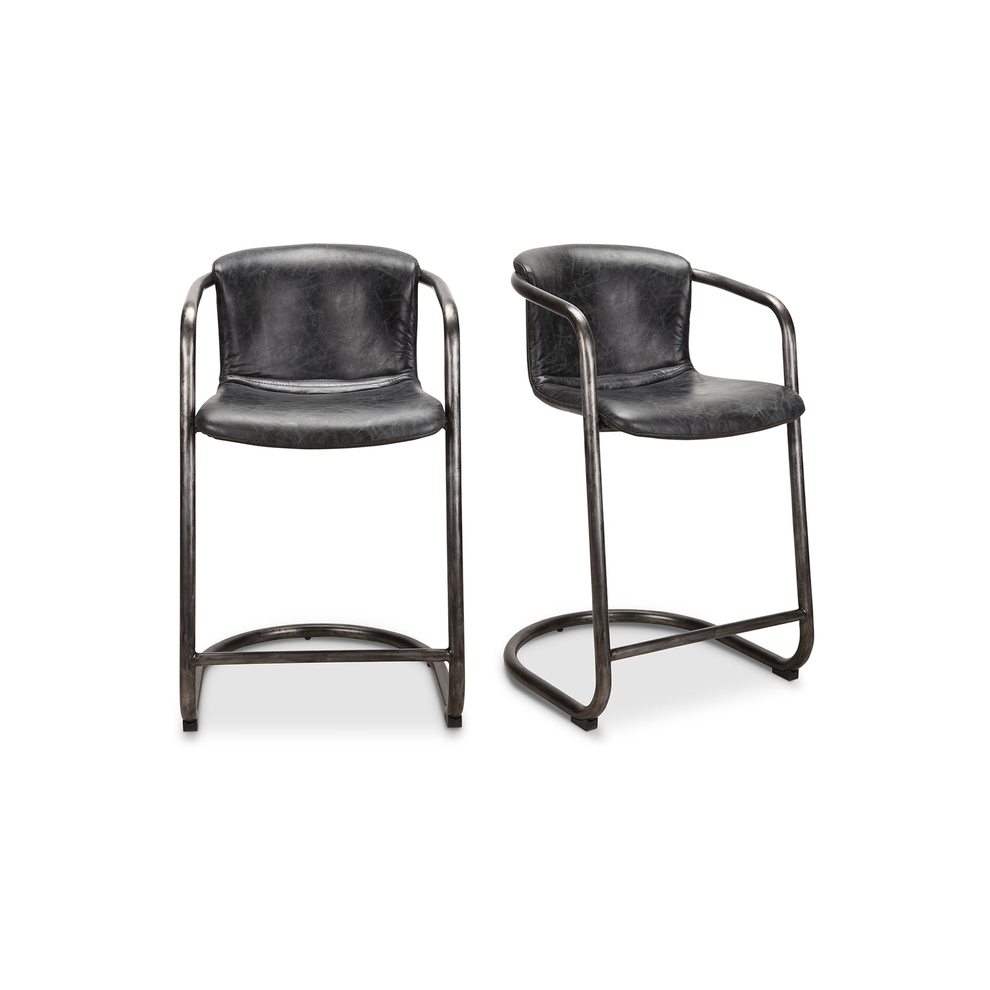 Moes Home Counter Stools Freeman Black Industrial Furniture