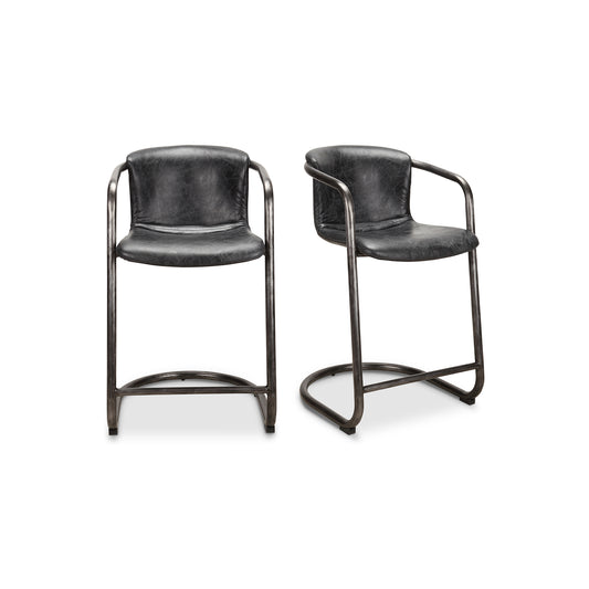 Moes Home Counter Stools Freeman Black Industrial Furniture