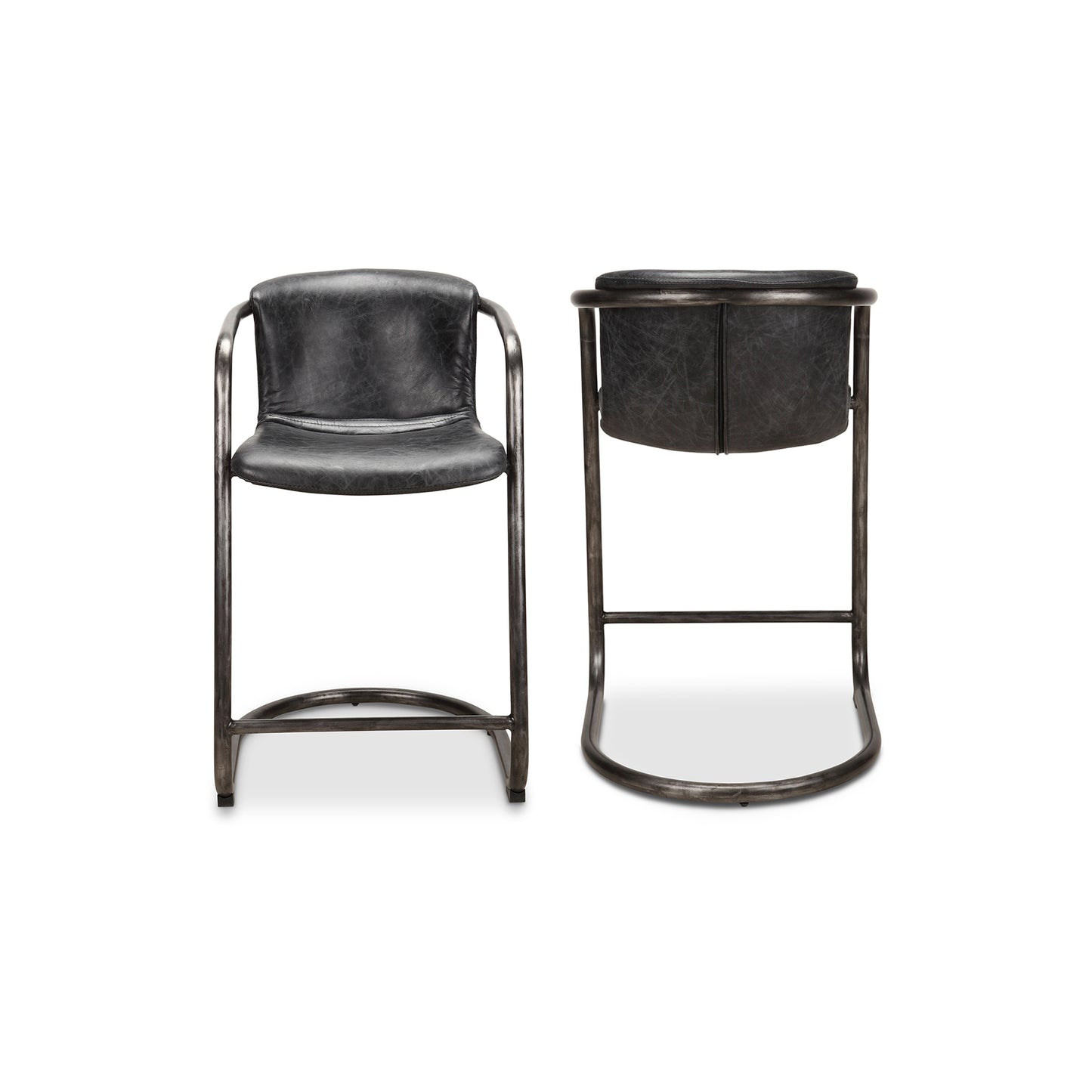Moes Home Counter Stools Freeman Black Industrial Furniture