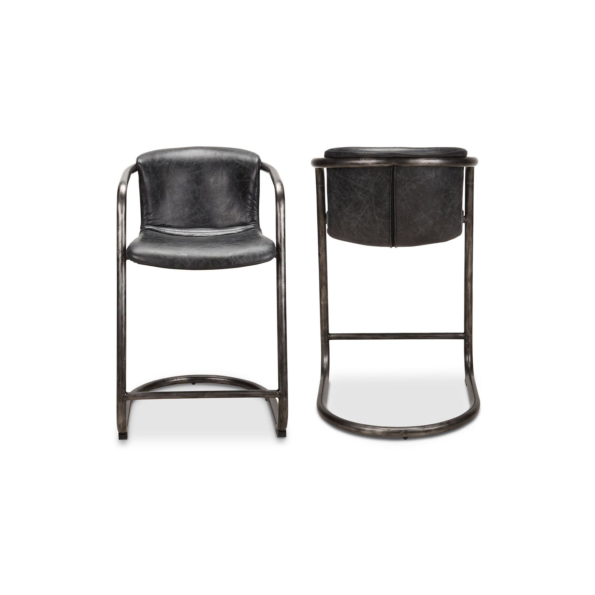 Moes Home Counter Stools Freeman Black Industrial Furniture