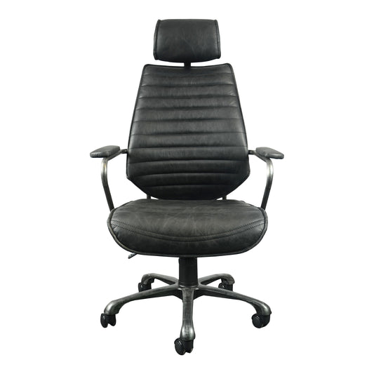 Moes Home Office Chairs EXECUTIVE Black Industrial Furniture