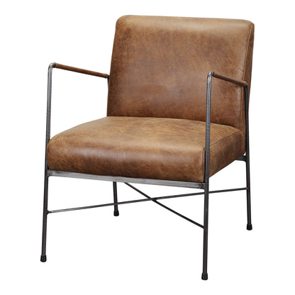 Moes Home Accent Chairs Dagwood Brown Industrial Furniture