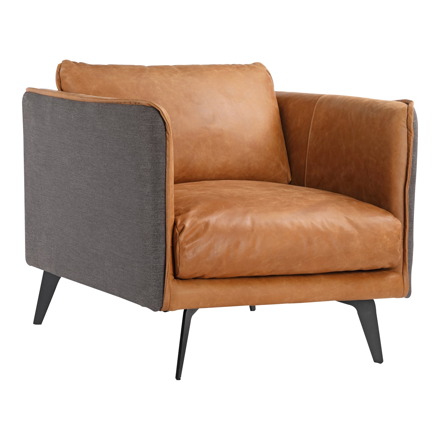 Moes Home Accent Chairs Messina Brown Mid-Century Modern Furniture