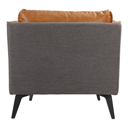 Moes Home Accent Chairs Messina Brown Mid-Century Modern Furniture