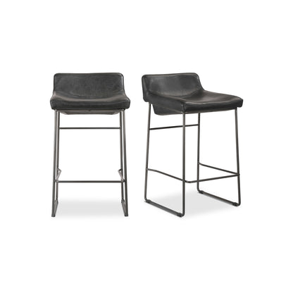 Moes Home Counter Stools Starlet Black Contemporary Furniture