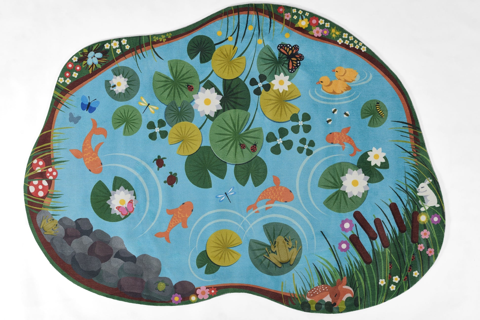 Momeni Playground  Blue  Contemporary