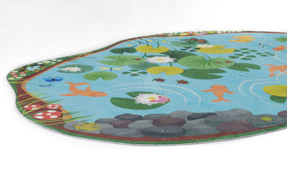Momeni Playground  Blue  Contemporary
