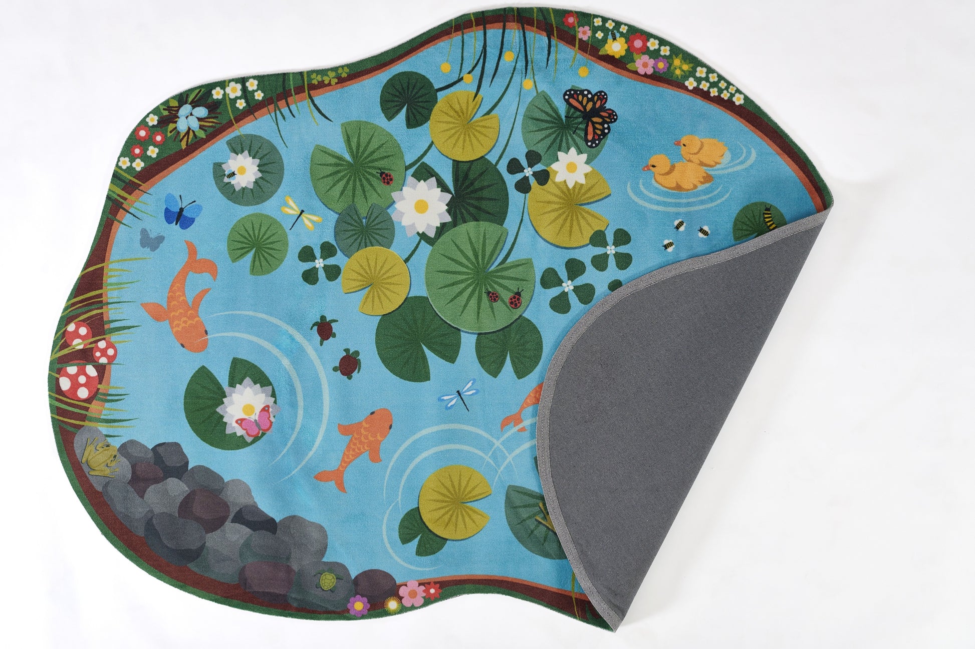 Momeni Playground  Blue  Contemporary