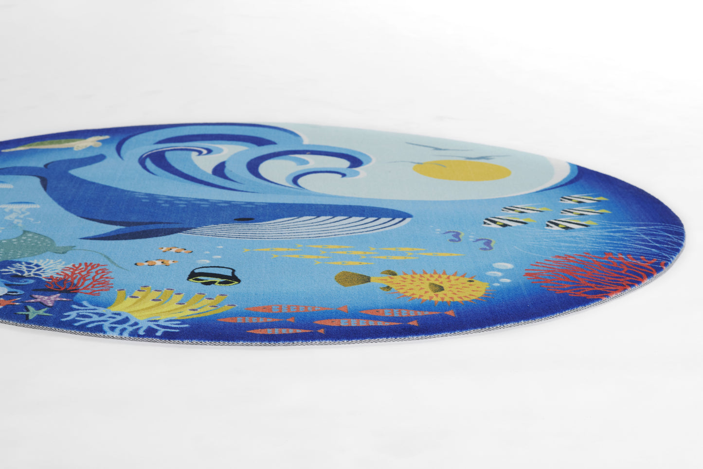 Momeni Playground  Blue  Contemporary