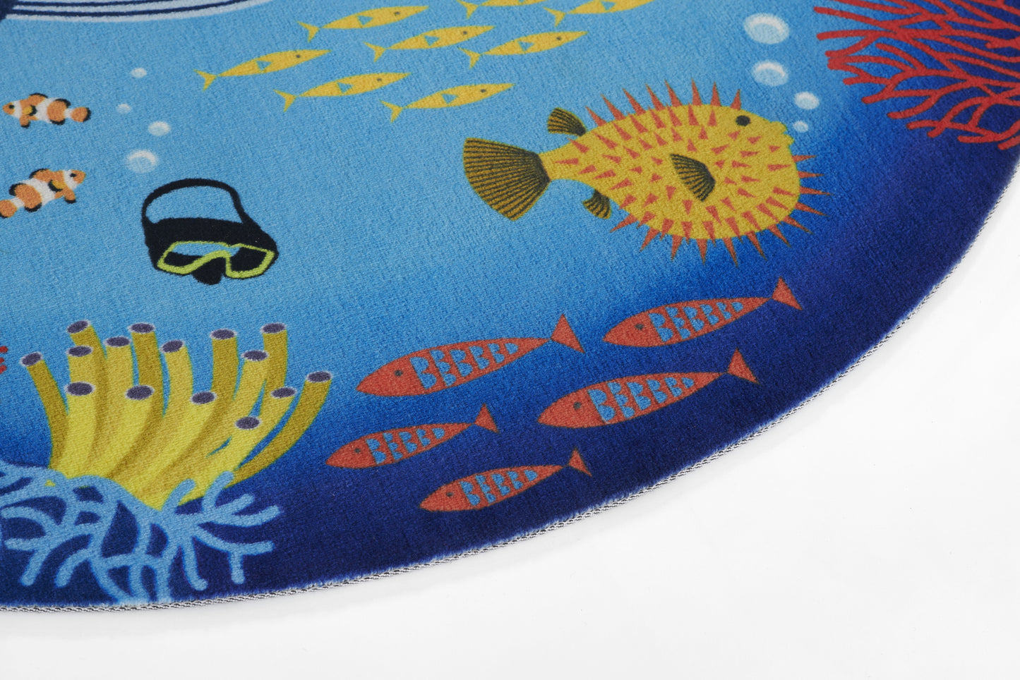 Momeni Playground  Blue  Contemporary