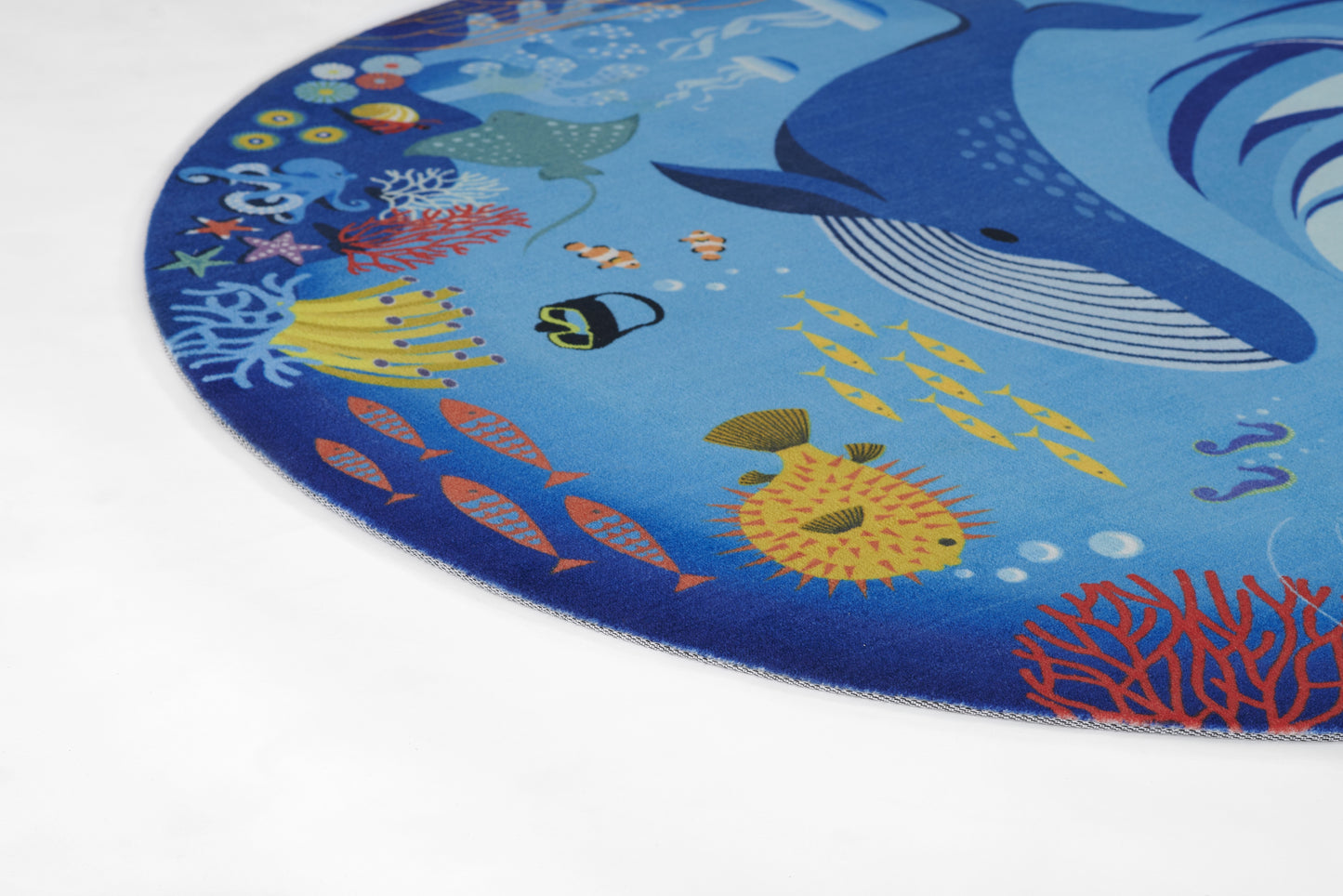 Momeni Playground  Blue  Contemporary