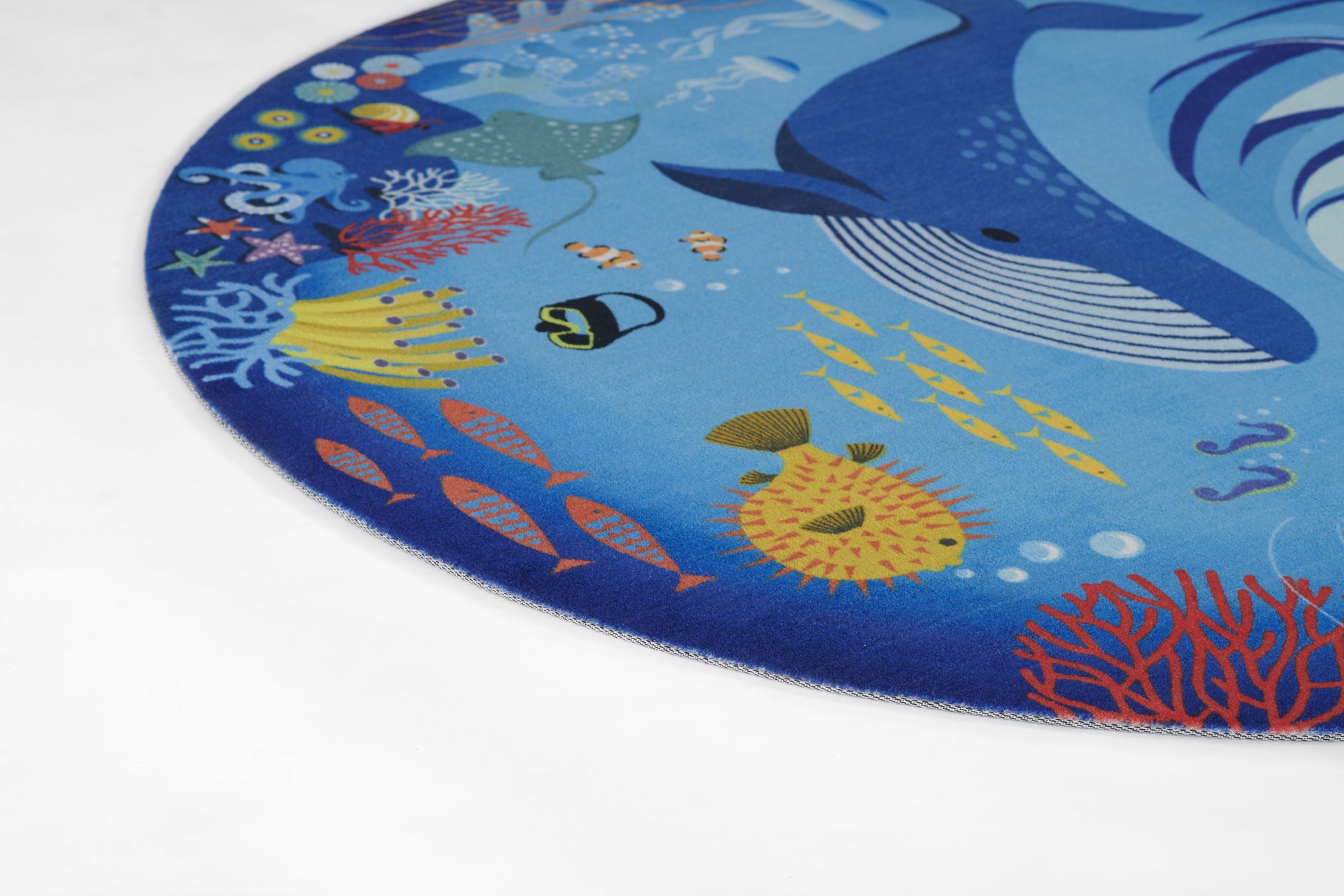 Momeni Playground  Blue  Contemporary