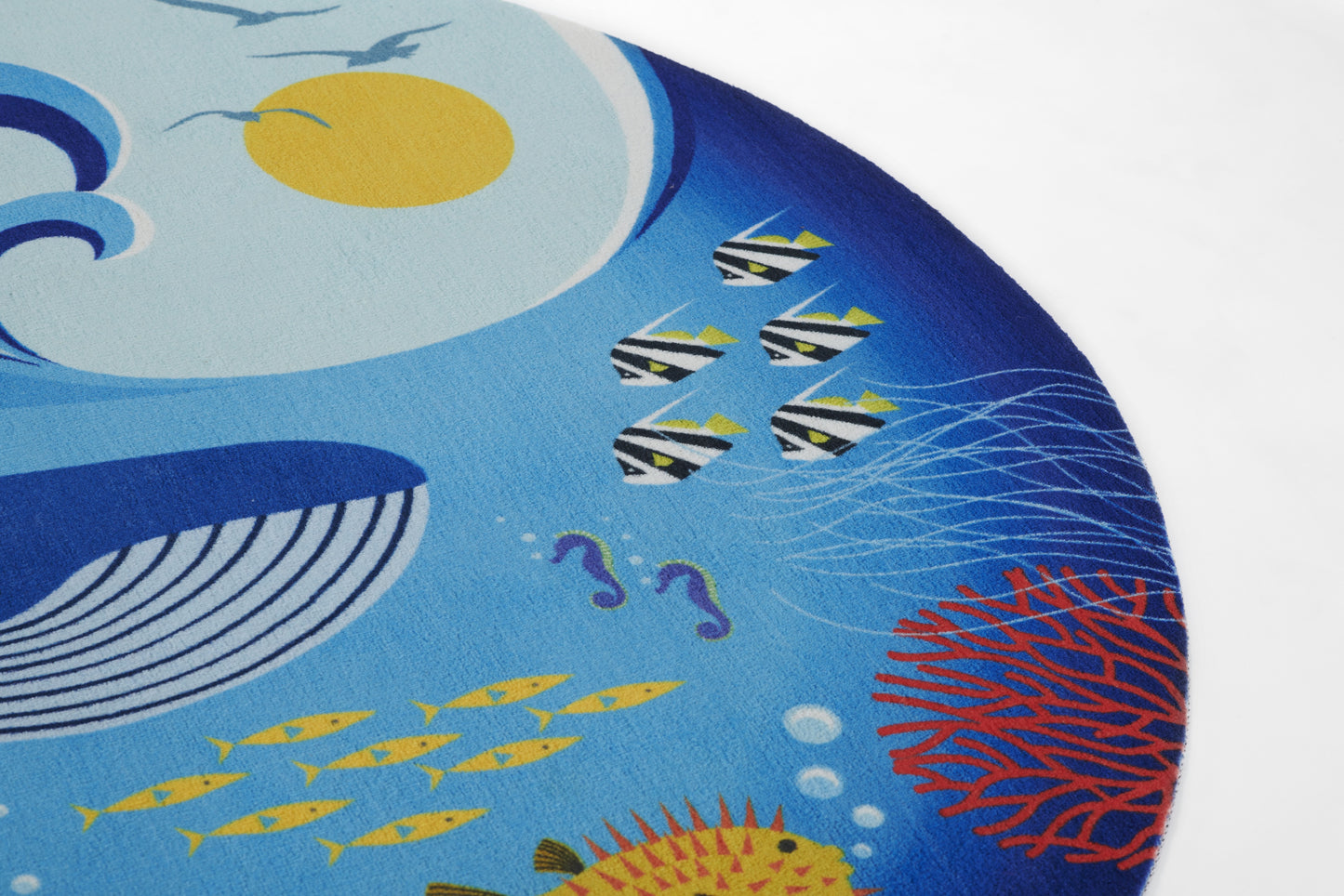 Momeni Playground  Blue  Contemporary