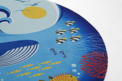 Momeni Playground  Blue  Contemporary