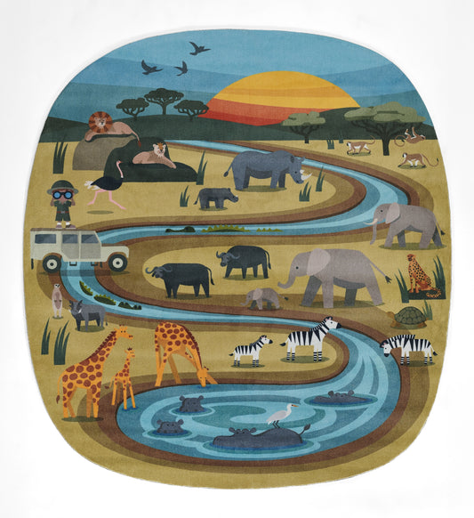 Momeni Playground  Multi  Contemporary