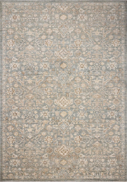 Chris Loves Julia x Loloi Palma PLM-05 Blue Natural Traditional Power Loomed Rug