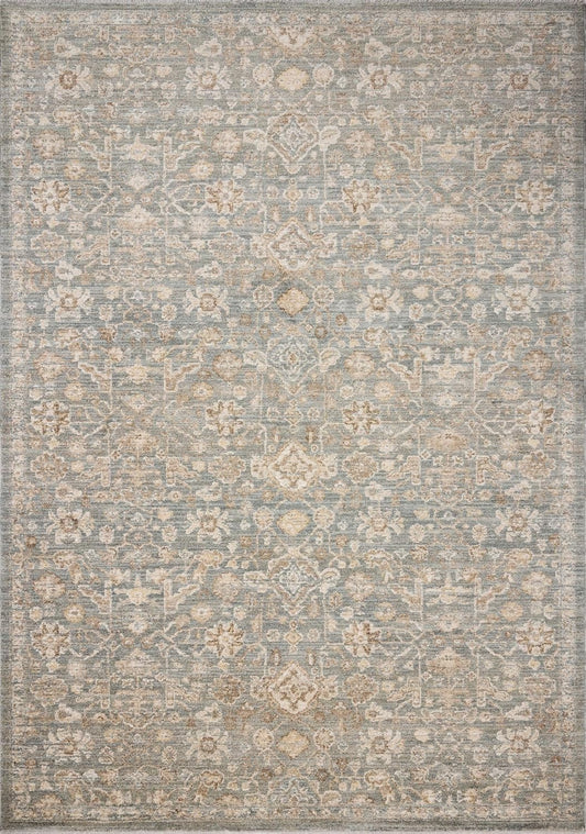 Chris Loves Julia x Loloi Palma PLM-05 Blue Natural Traditional Power Loomed Rug