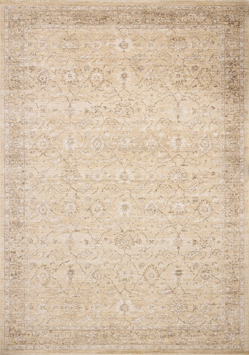Chris Loves Julia x Loloi Palma PLM-10 Wheat Bark Traditional Power Loomed Rug