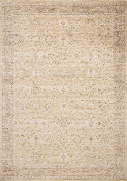 Chris Loves Julia x Loloi Palma PLM-10 Wheat Bark Traditional Power Loomed Rug