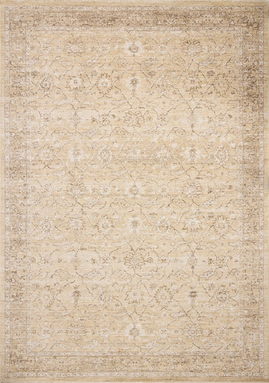 Chris Loves Julia x Loloi Palma PLM-10 Wheat Bark Traditional Power Loomed Rug