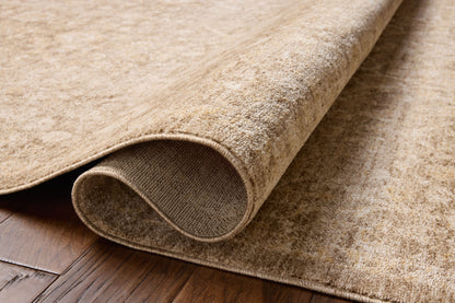 Chris Loves Julia x Loloi Palma  Bark Natural Traditional