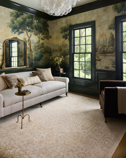 Chris Loves Julia x Loloi Palma  Ivory Sand Traditional