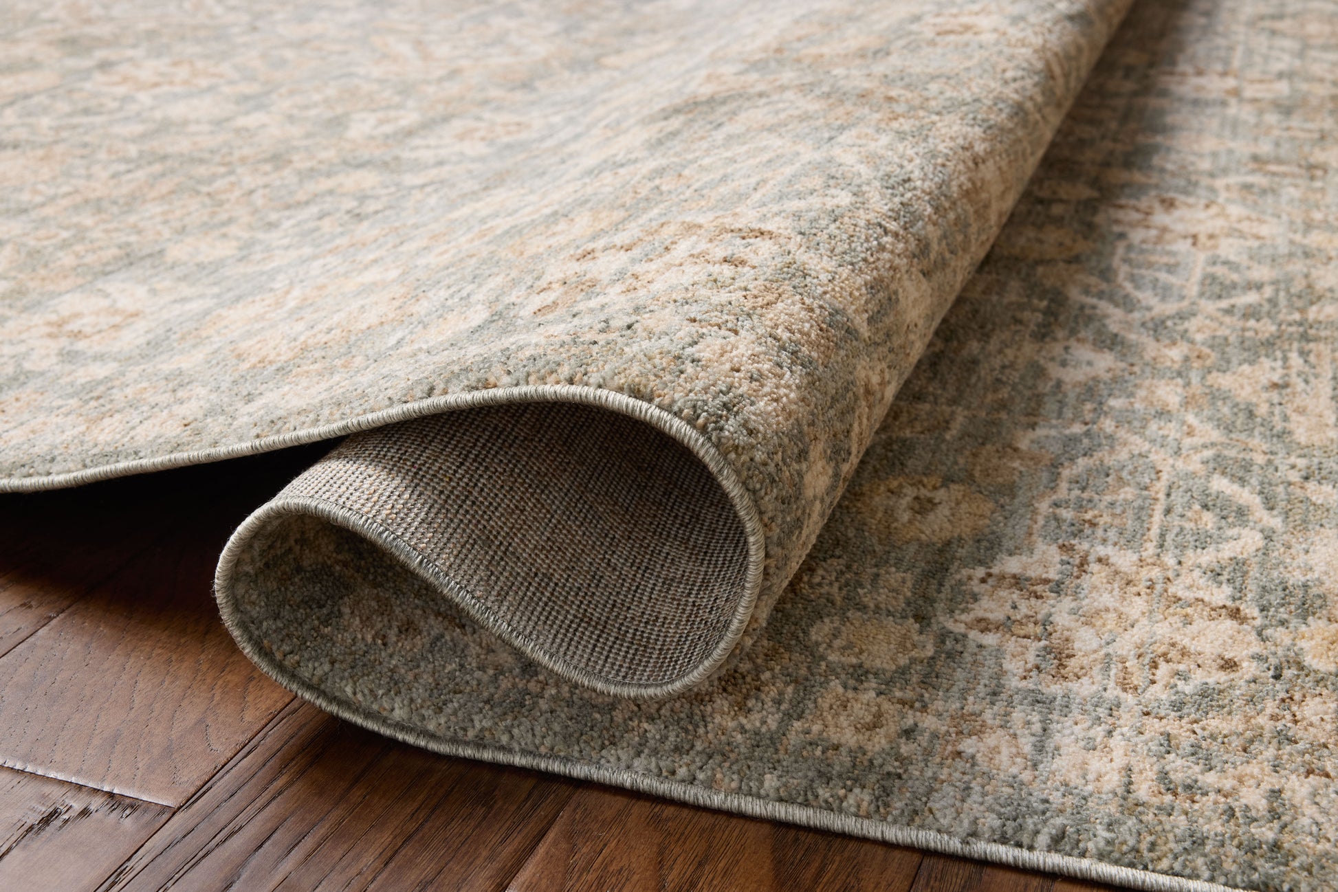 Chris Loves Julia x Loloi Palma  Blue Natural Traditional