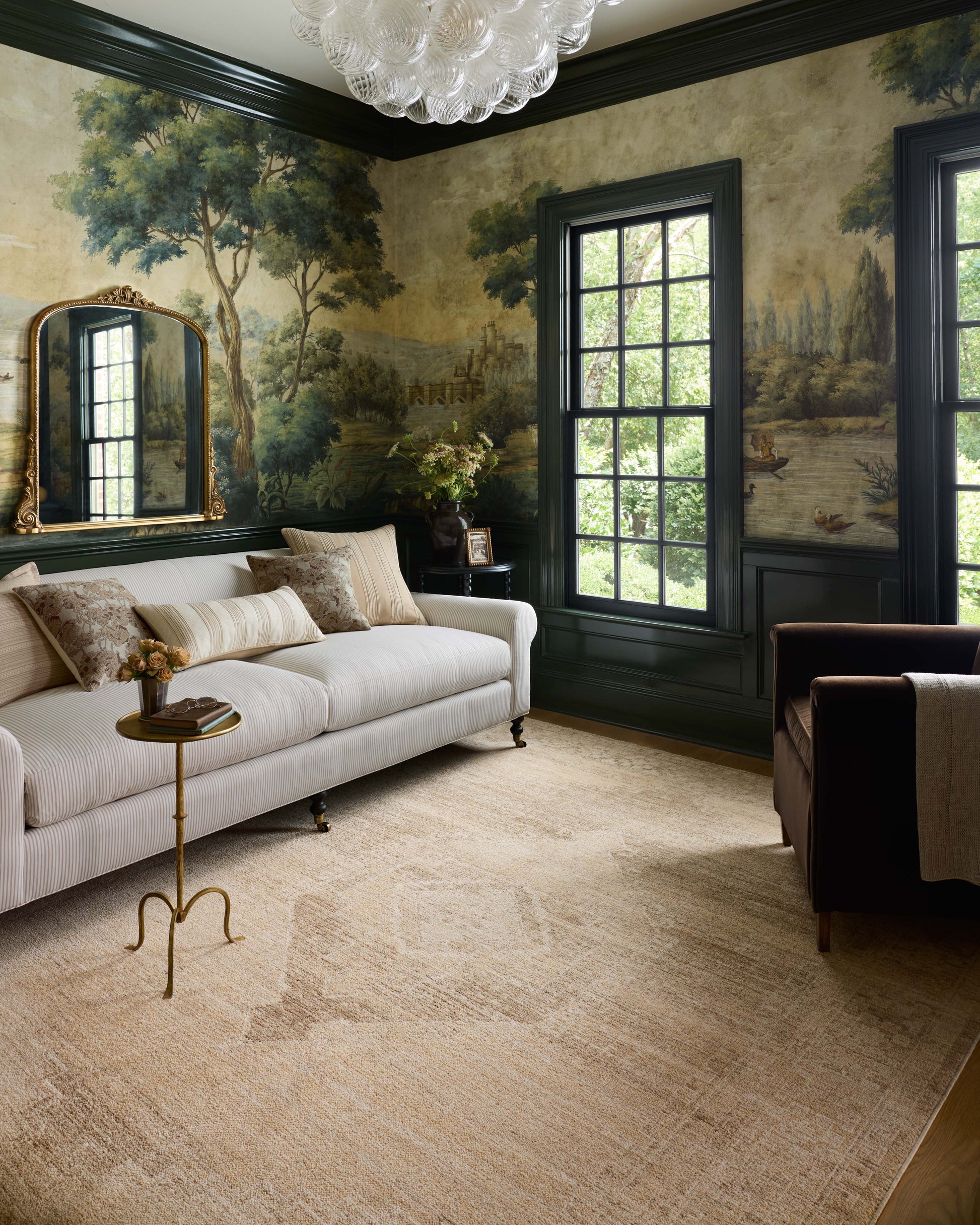 Chris Loves Julia x Loloi Palma  Wheat Taupe Traditional