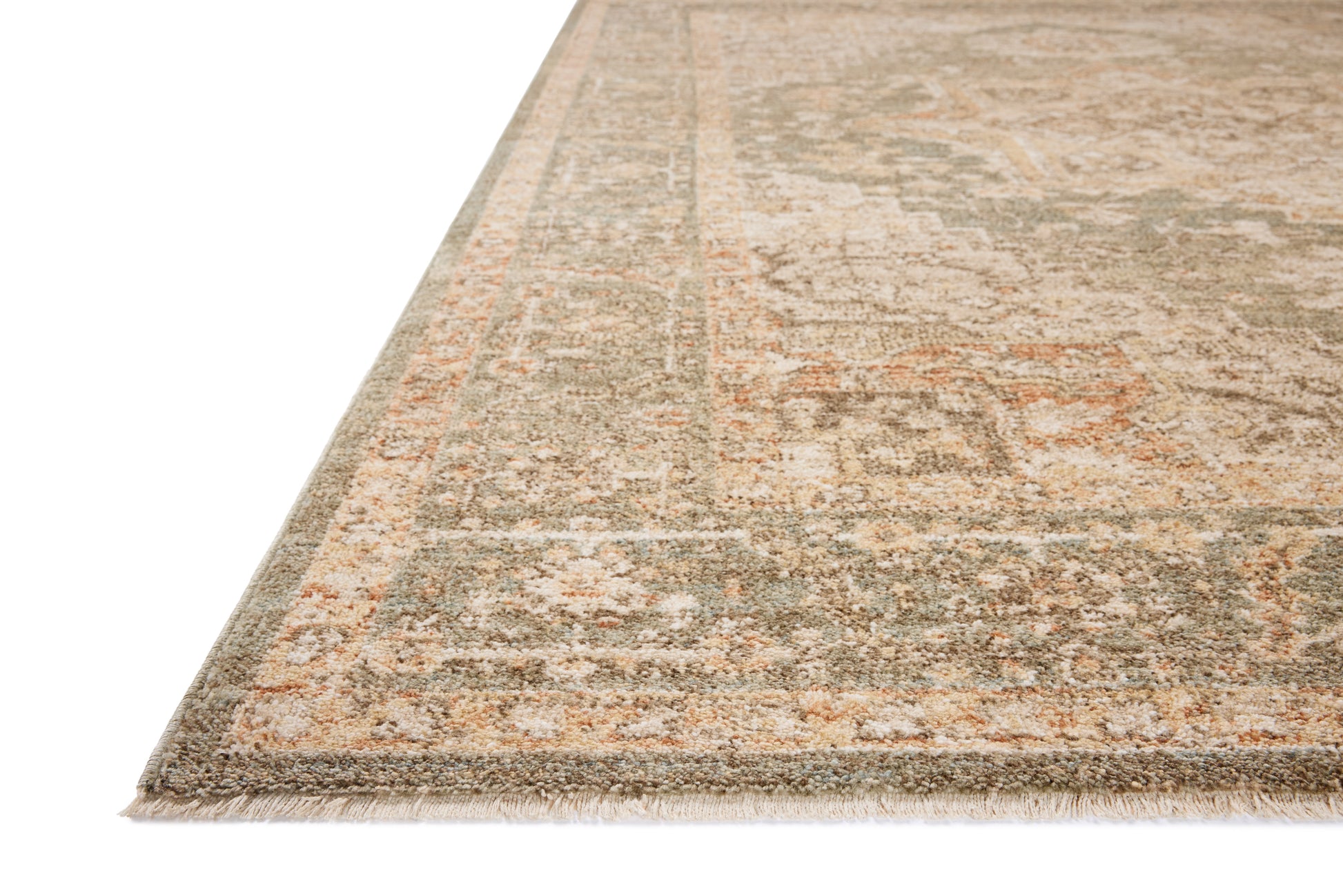 Chris Loves Julia x Loloi Palma  Olive Spice Traditional