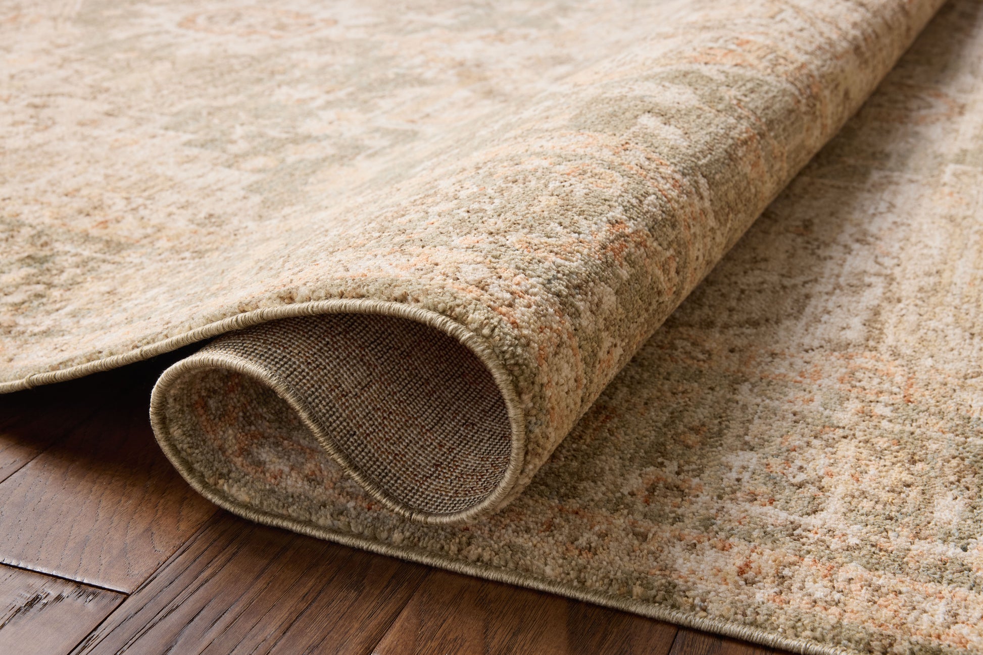 Chris Loves Julia x Loloi Palma  Olive Spice Traditional