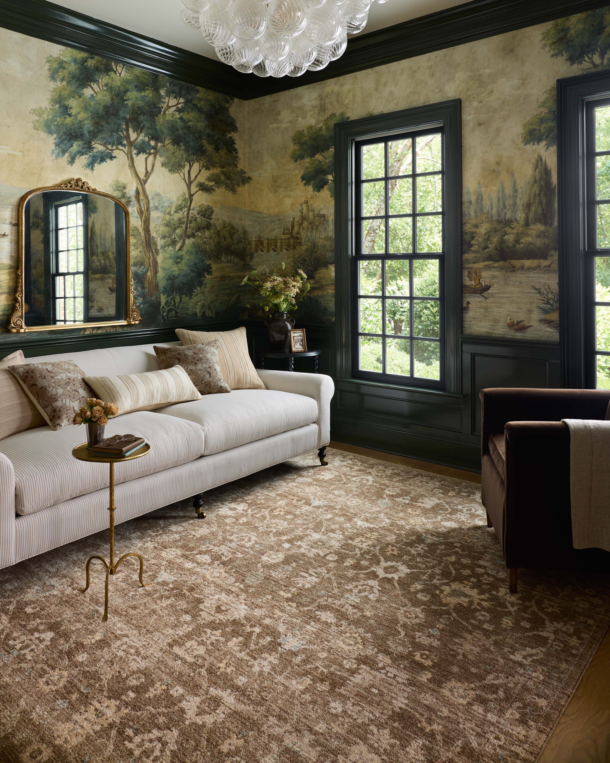 Chris Loves Julia x Loloi Palma  Brown Earth Traditional