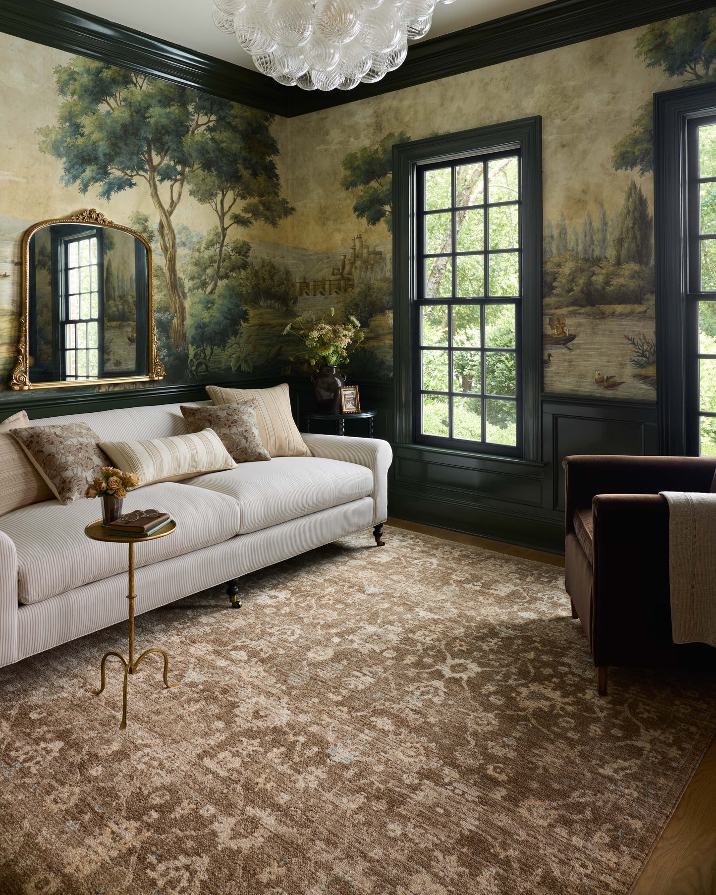 Chris Loves Julia x Loloi Palma  Brown Earth Traditional