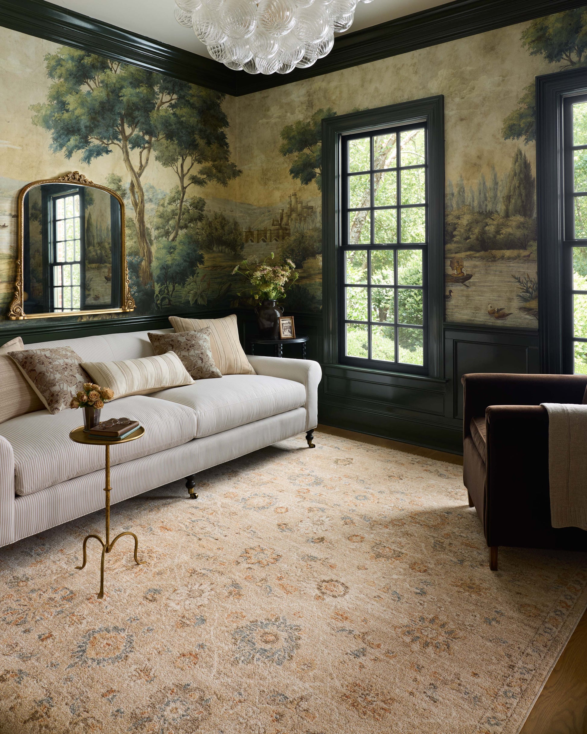 Chris Loves Julia x Loloi Palma  Natural Multi Traditional