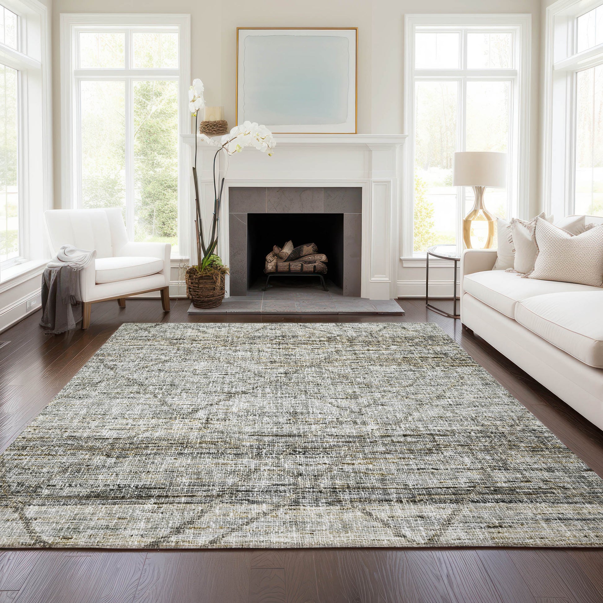 Dalyn Rugs Portico  Pewter  Transitional
