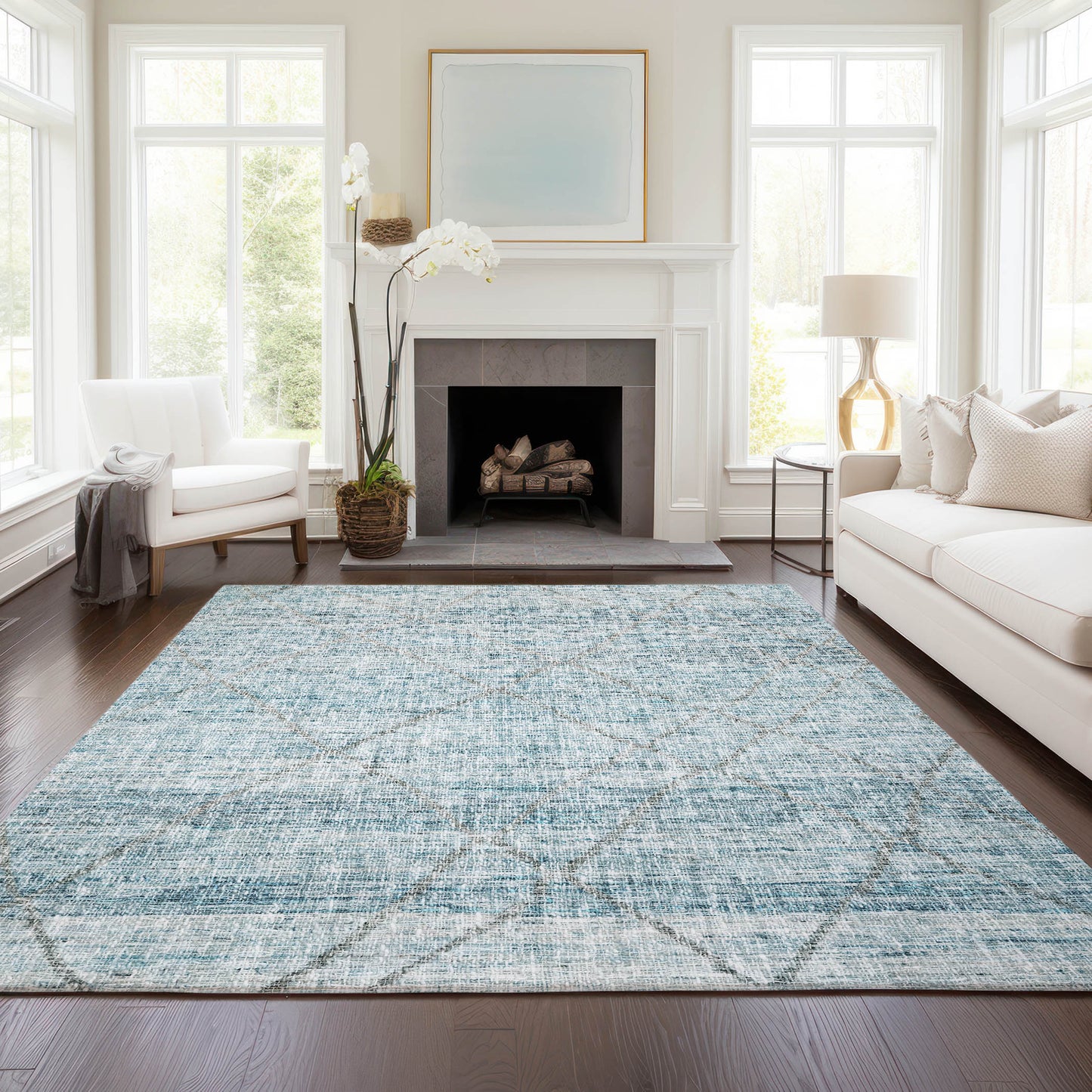 Dalyn Rugs Portico  Teal  Transitional