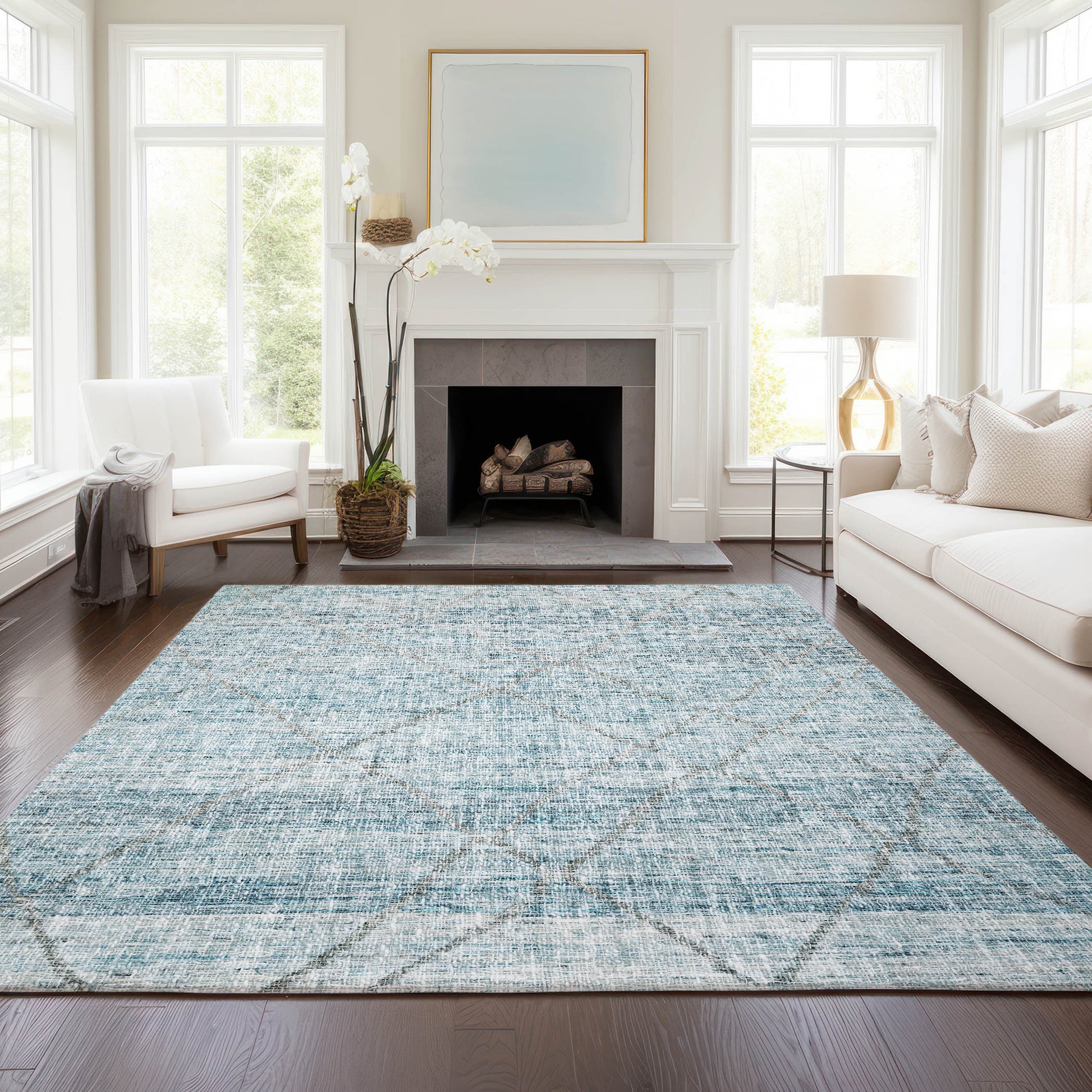 Dalyn Rugs Portico  Teal  Transitional