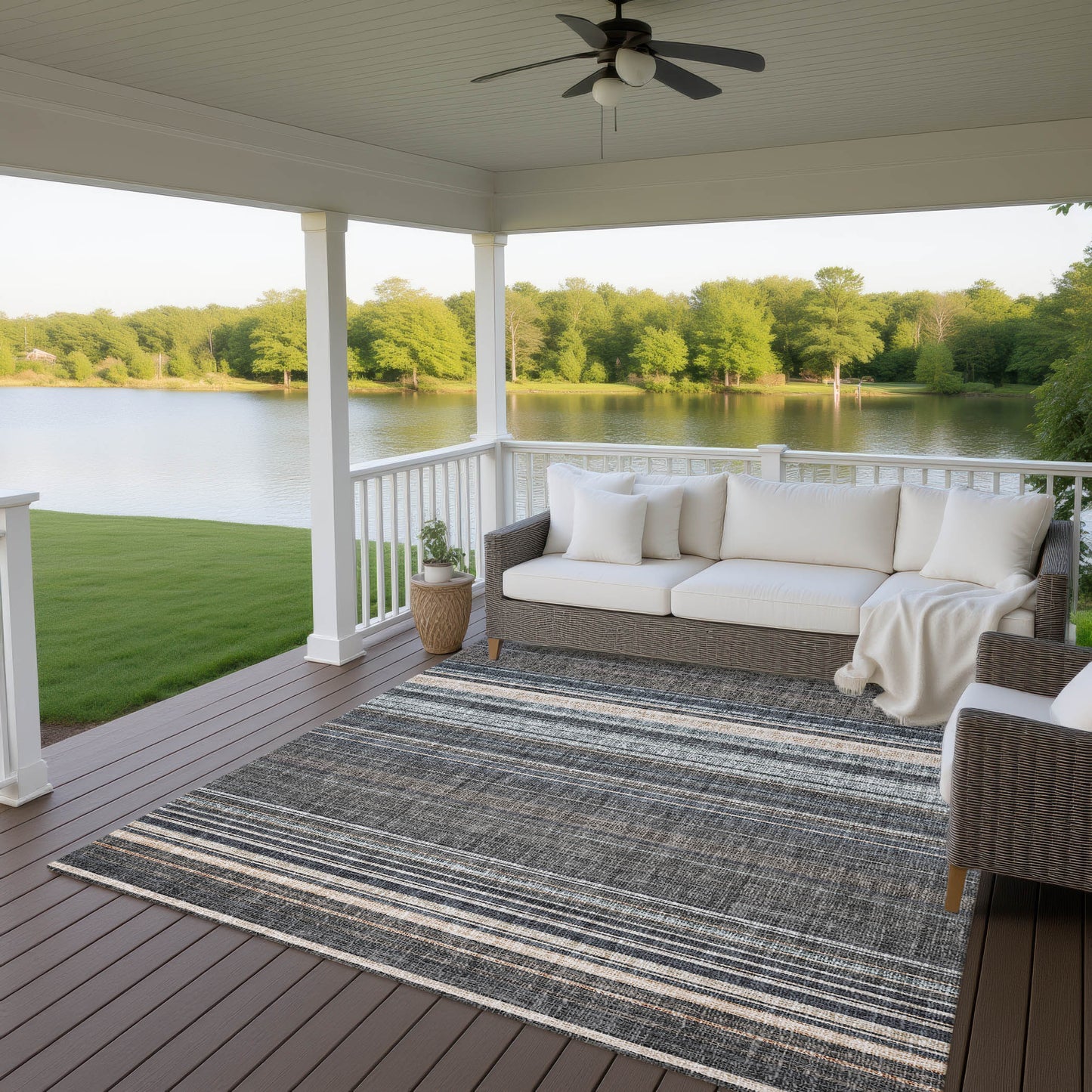 Dalyn Rugs Portico  Chocolate  Transitional