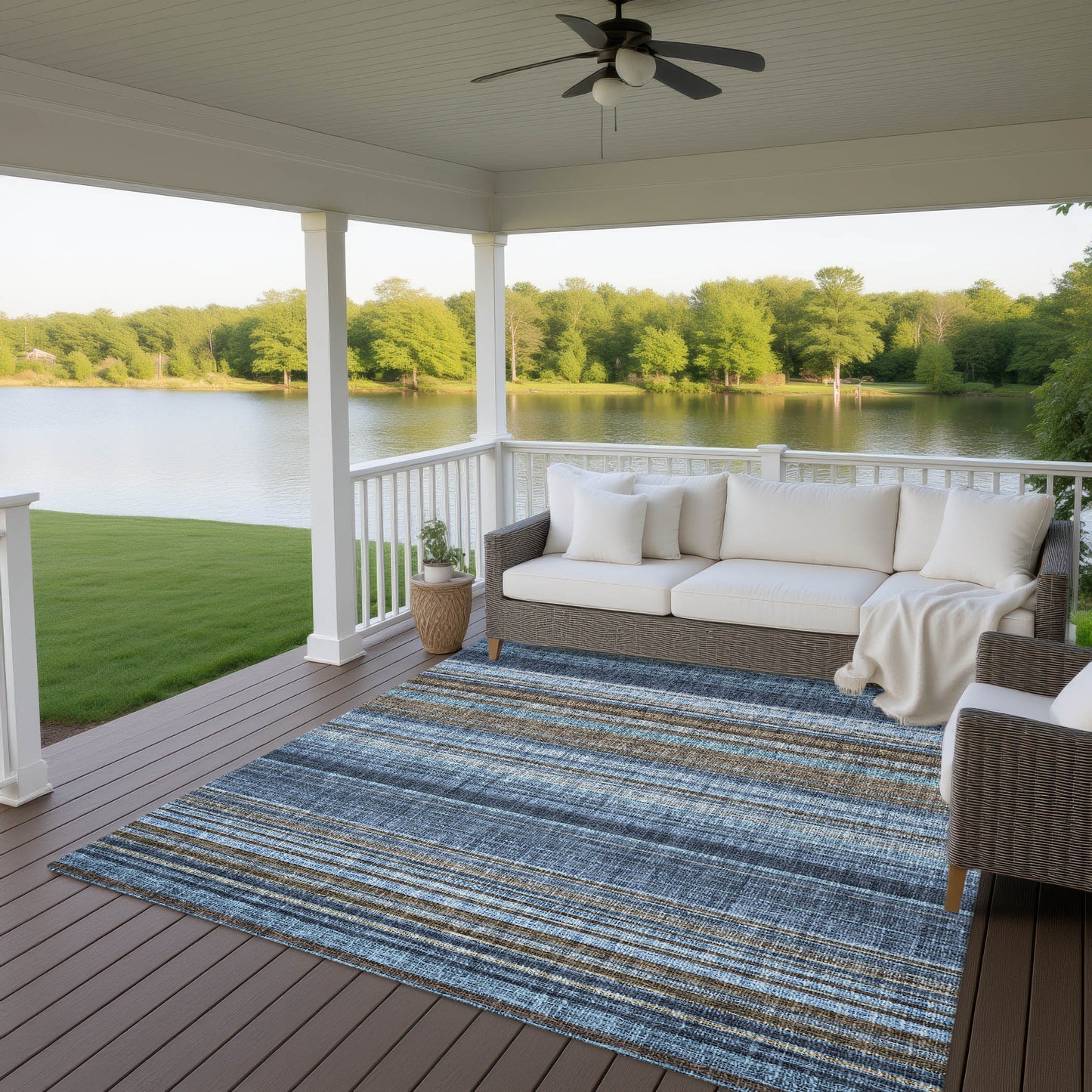 Dalyn Rugs Portico  Navy  Transitional