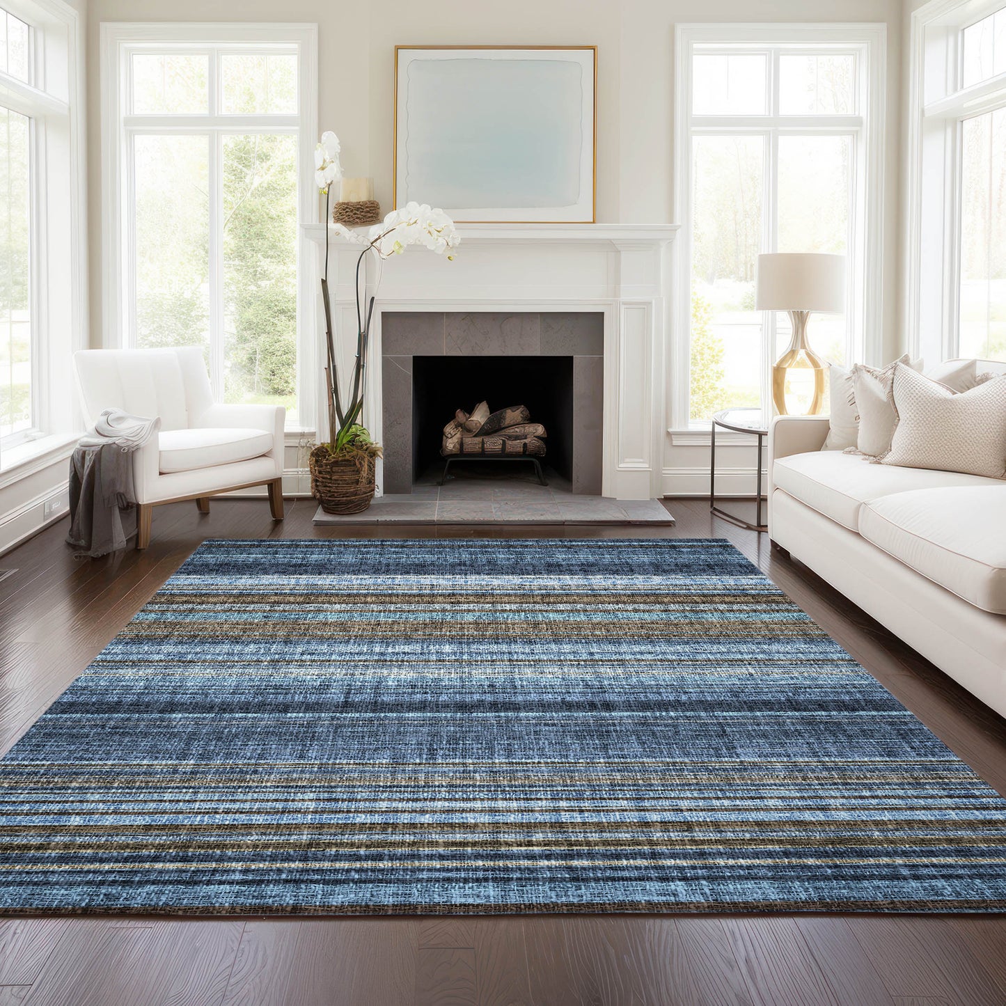 Dalyn Rugs Portico  Navy  Transitional