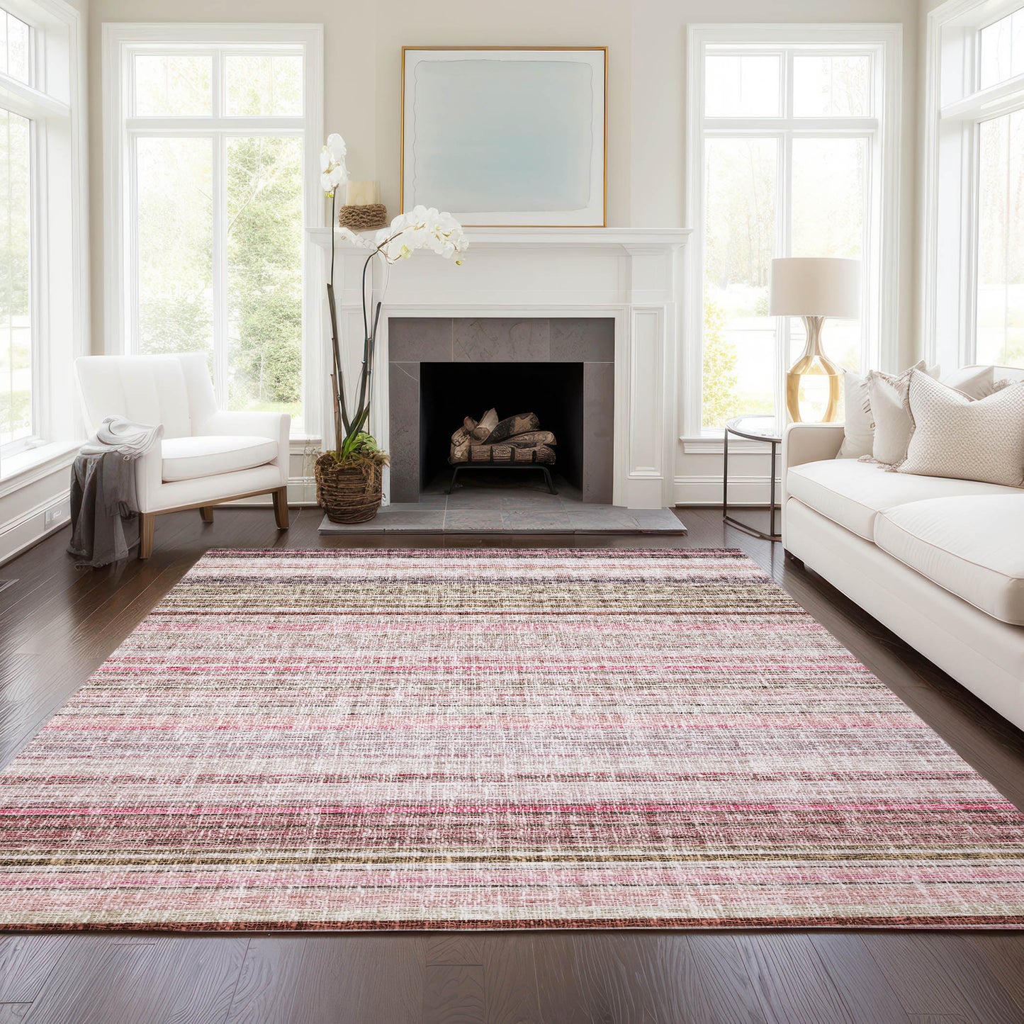 Dalyn Rugs Portico  Pink  Transitional