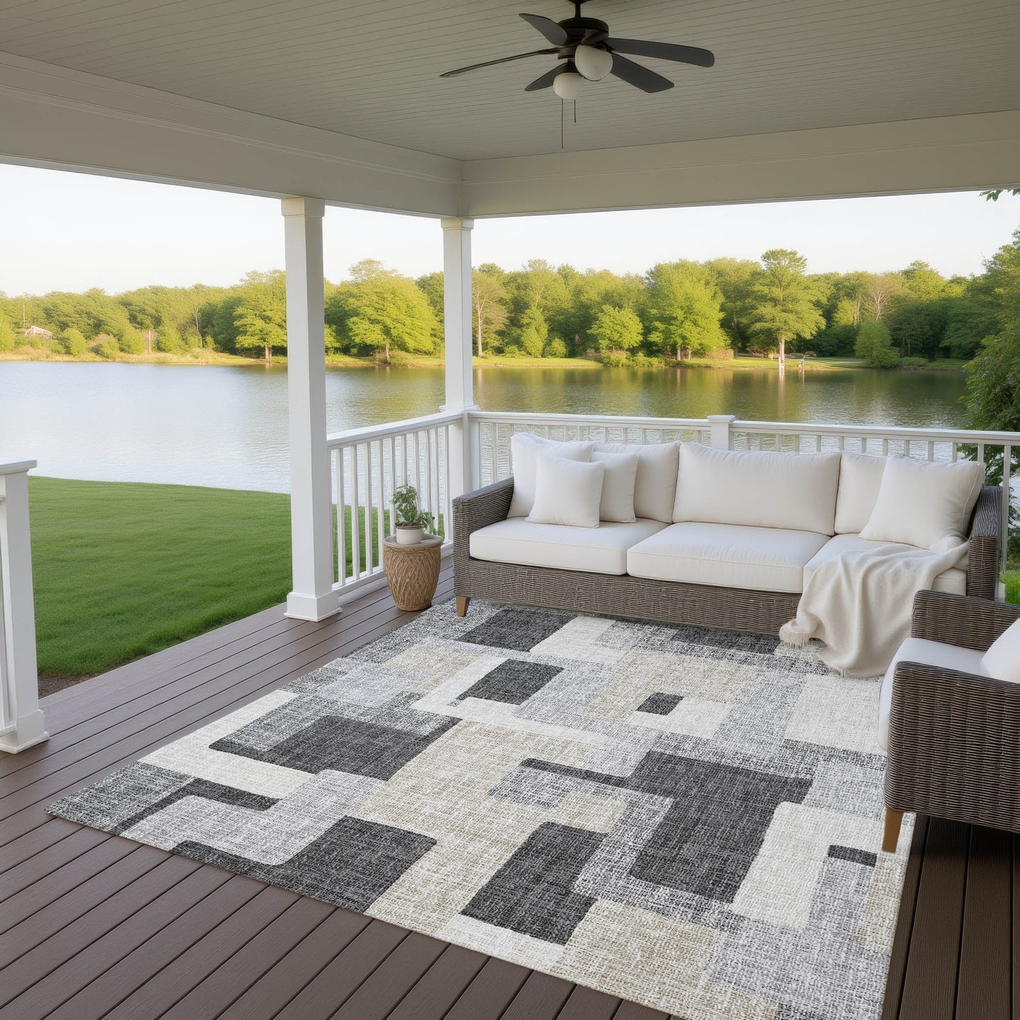 Dalyn Rugs Portico  Gray  Transitional