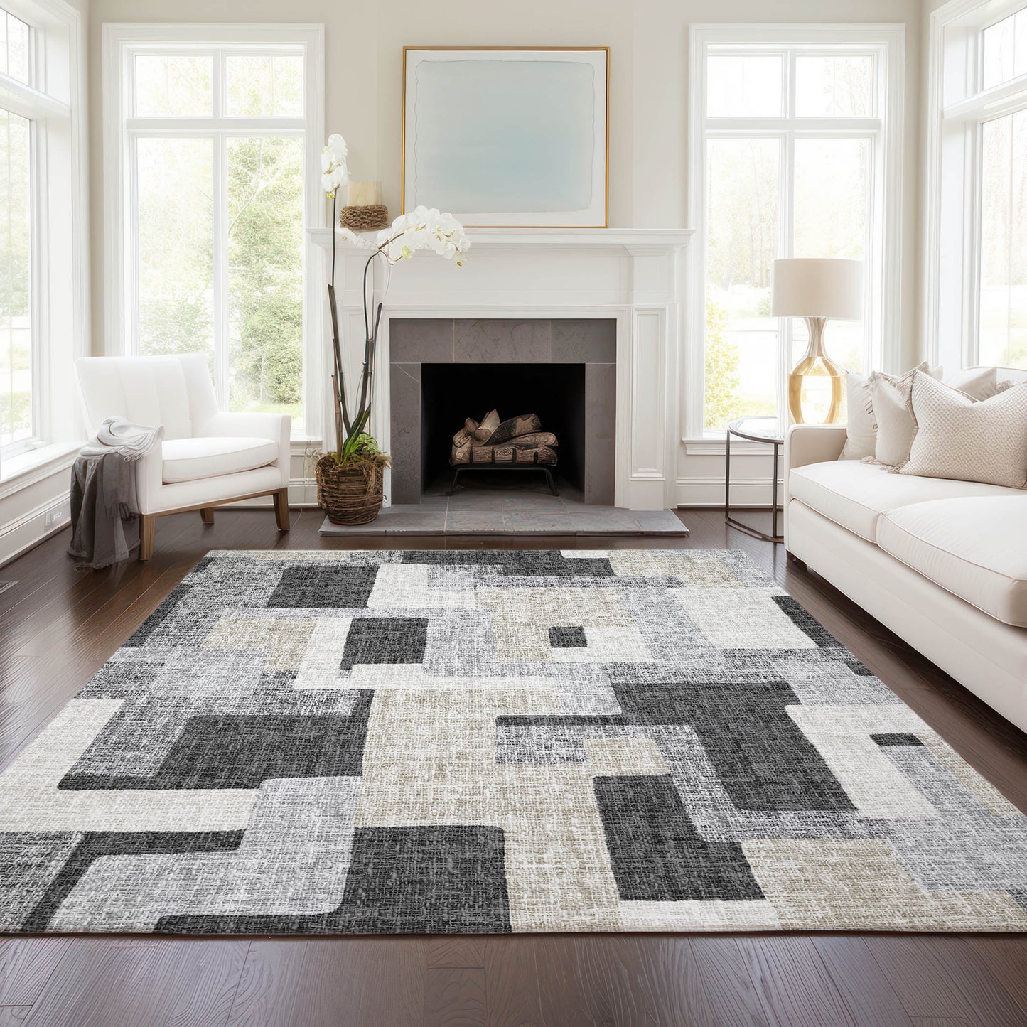 Dalyn Rugs Portico  Gray  Transitional