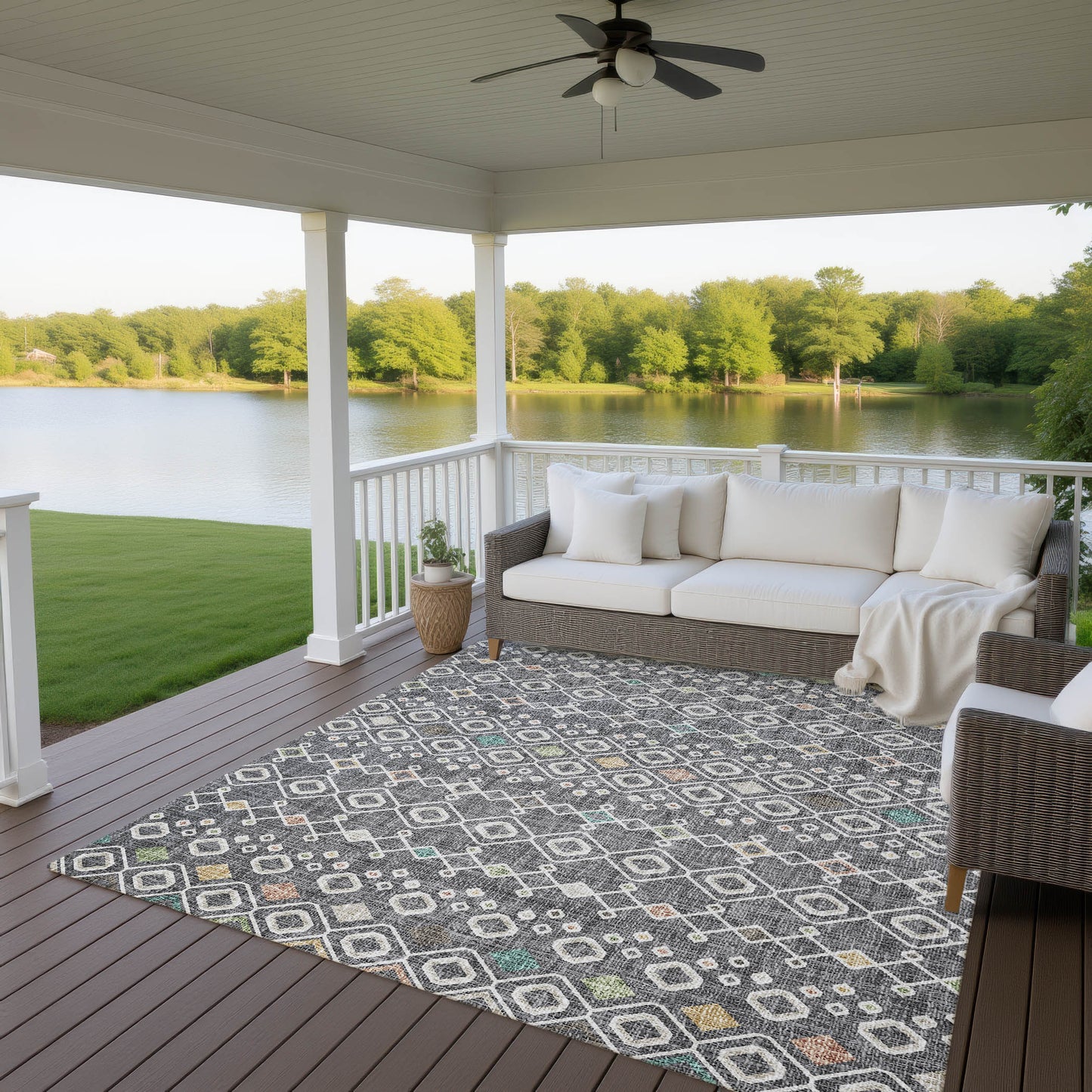 Dalyn Rugs Portico  Gray  Transitional