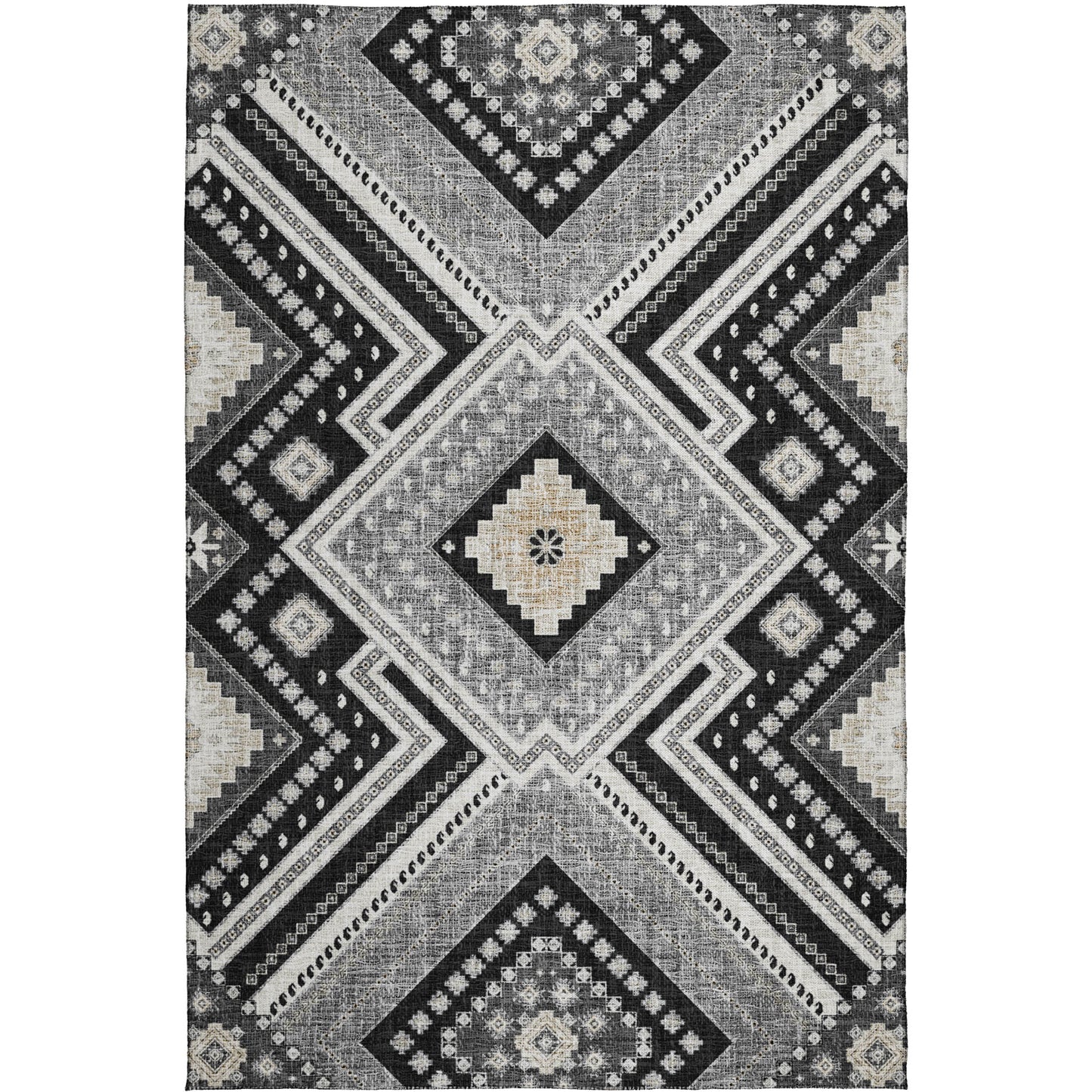 Dalyn Rugs Portico  Black  Transitional