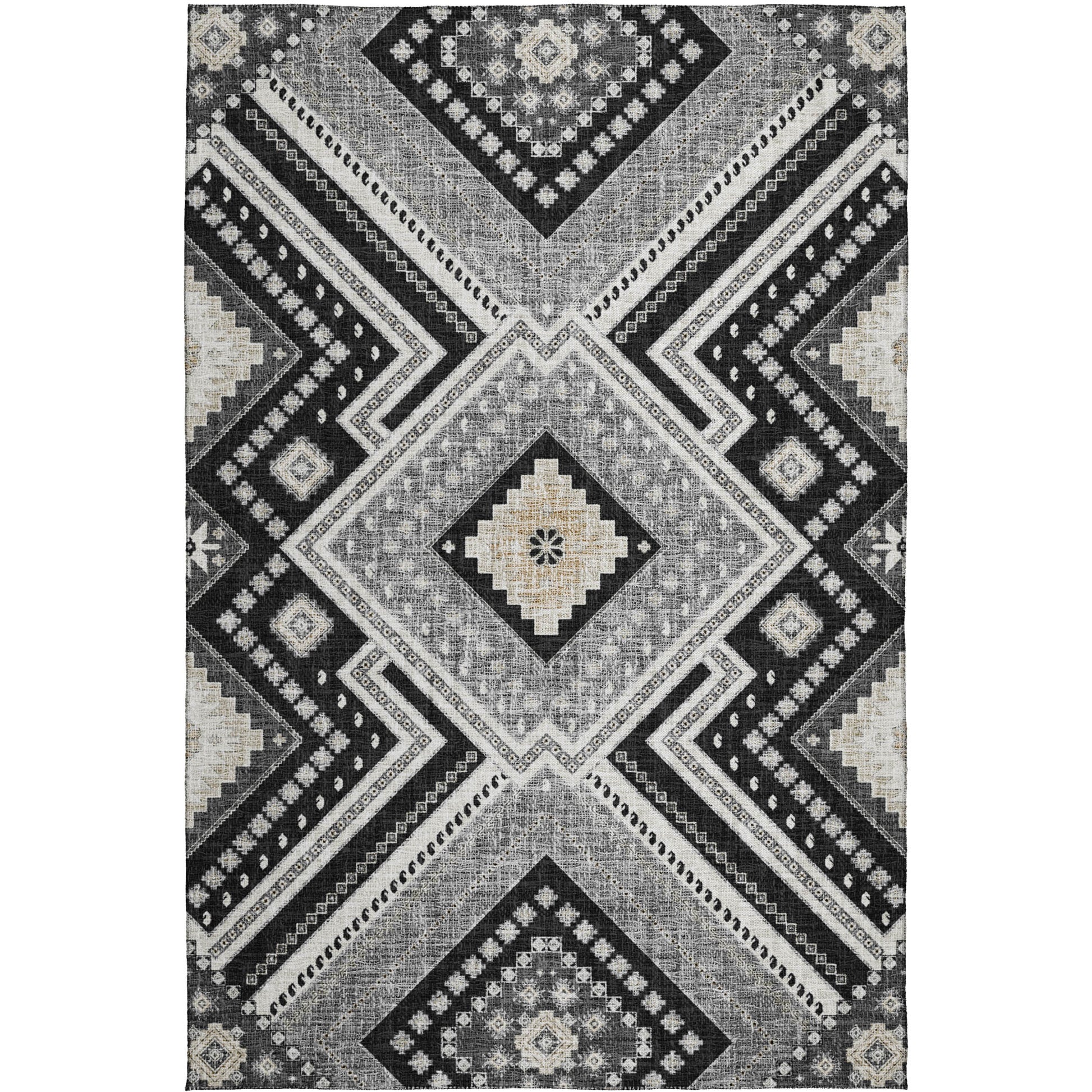 Dalyn Rugs Portico  Black  Transitional