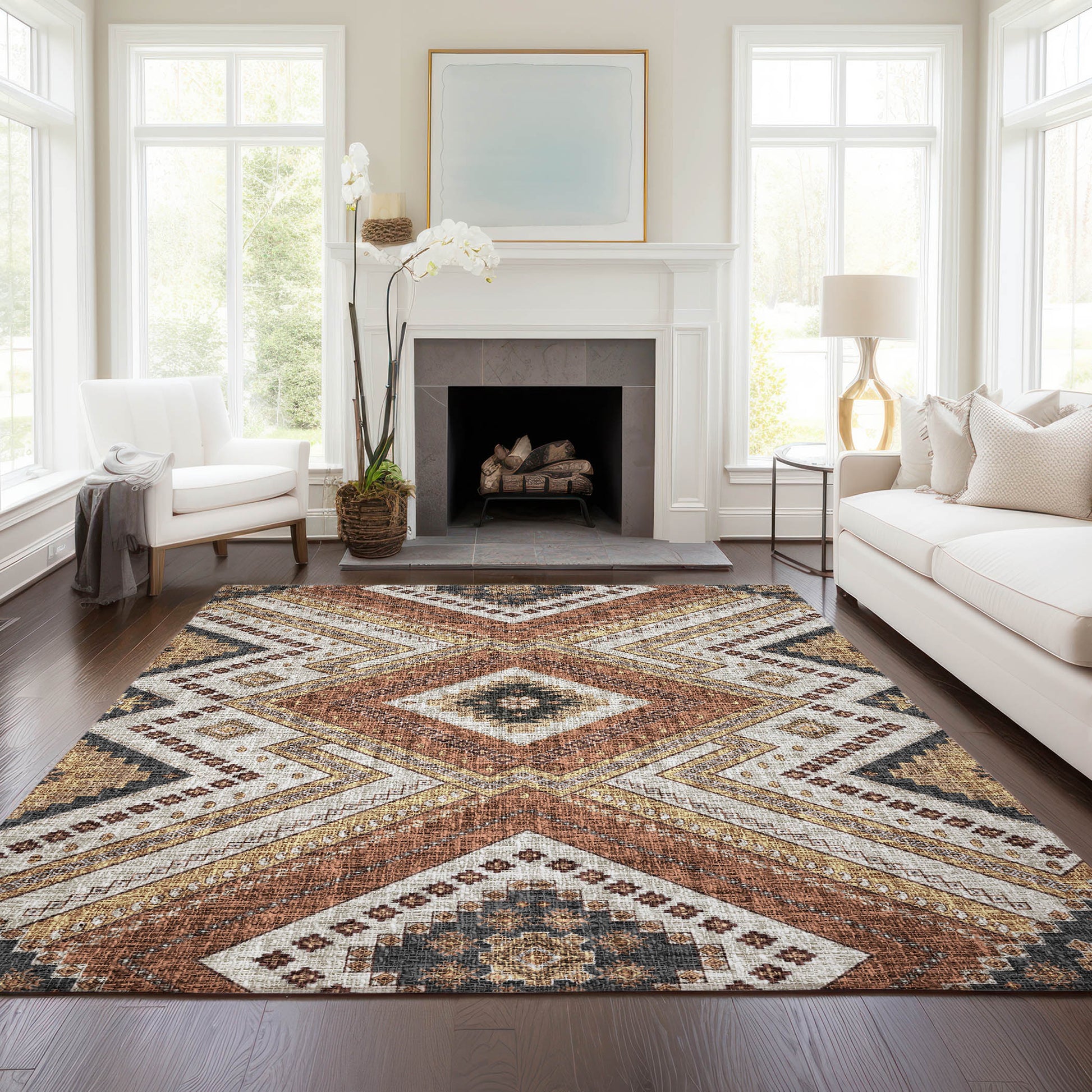 Dalyn Rugs Portico  Copper  Transitional